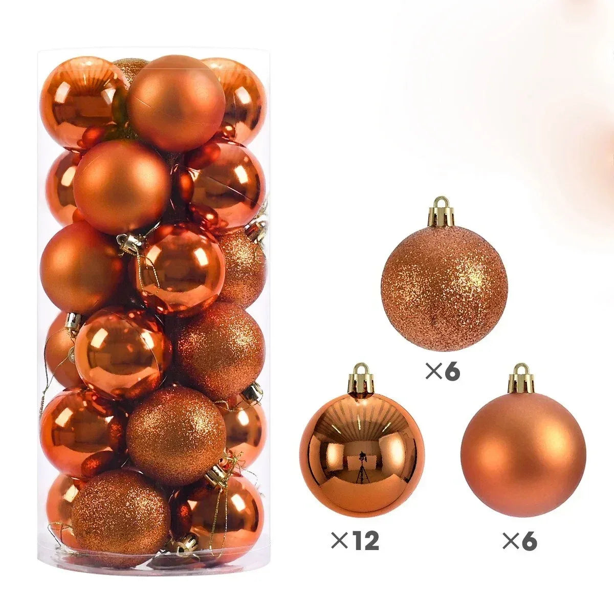 24PCS Christmas Tree Ball Ornaments
