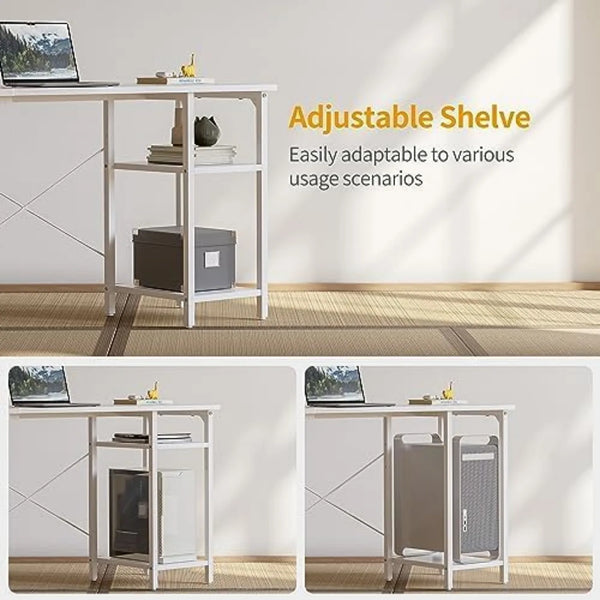 White Home Office Desk