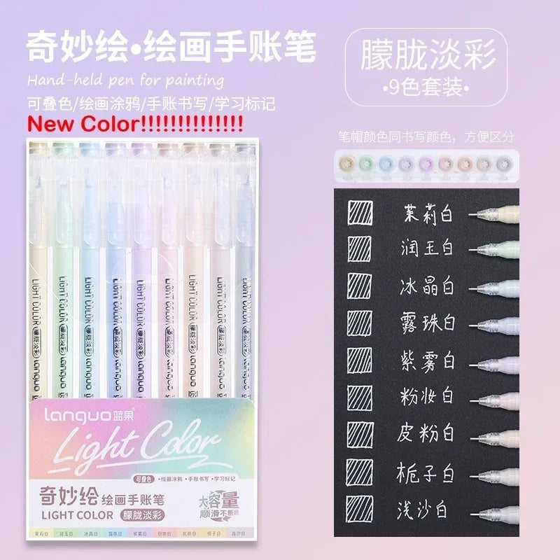 198/6 PCS Morandi Gel Pen Set