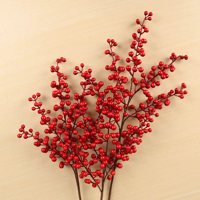 Artificial Red Berry Branch