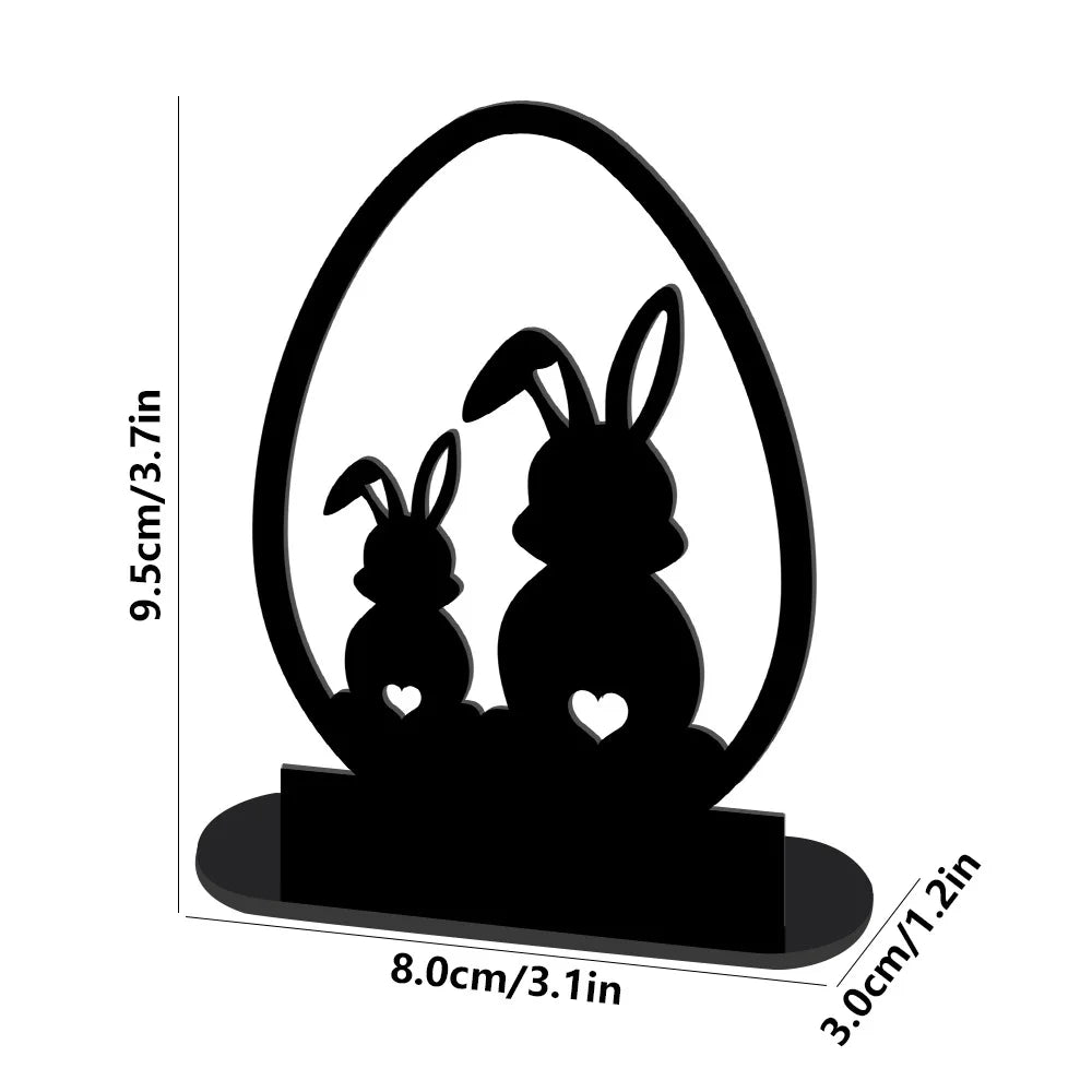 Solar Bunny Garden Statue with LED Light