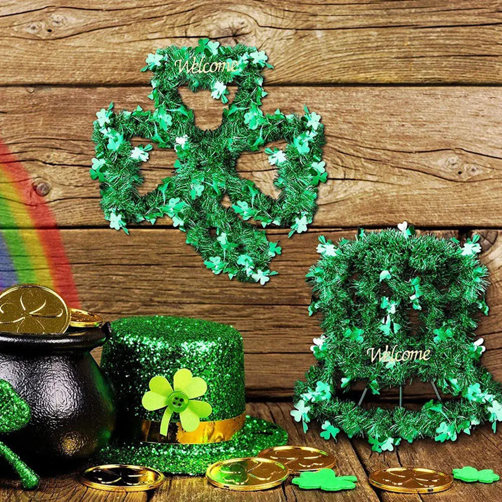 St. Patrick's Day Shamrock Wreath Frames, 2-Piece Set