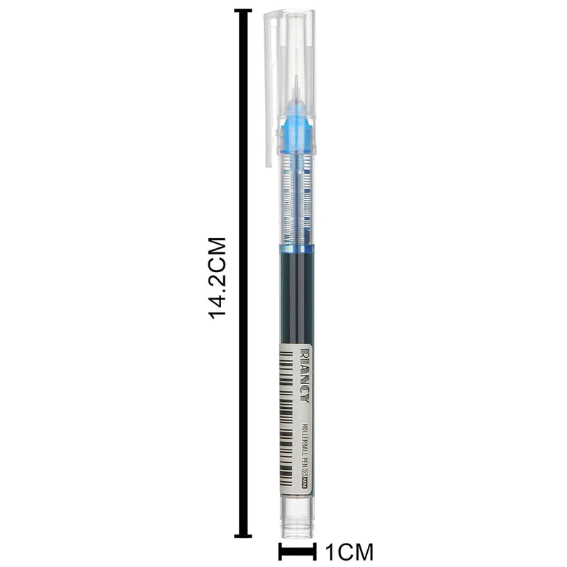 10-Color Gel Pen Set – Quick-Drying 0.5mm Rollerball Pens