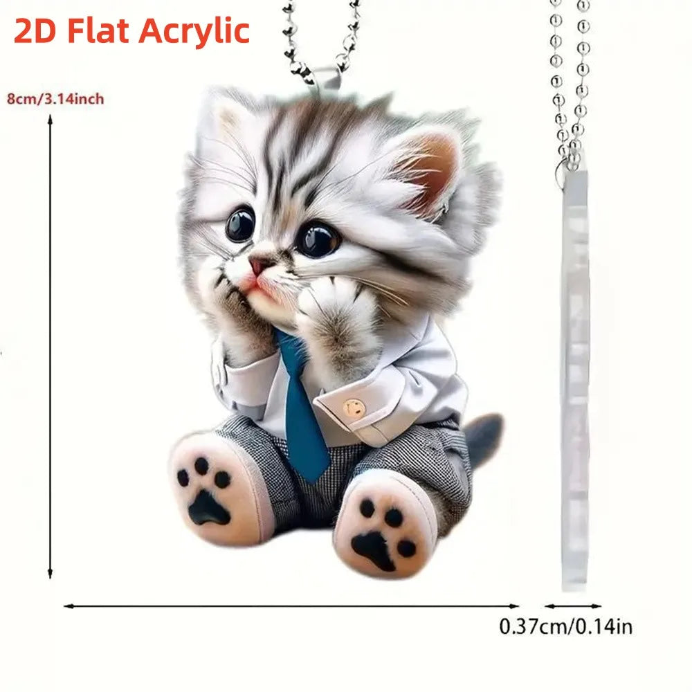 Acrylic Dog & Cat Ornament