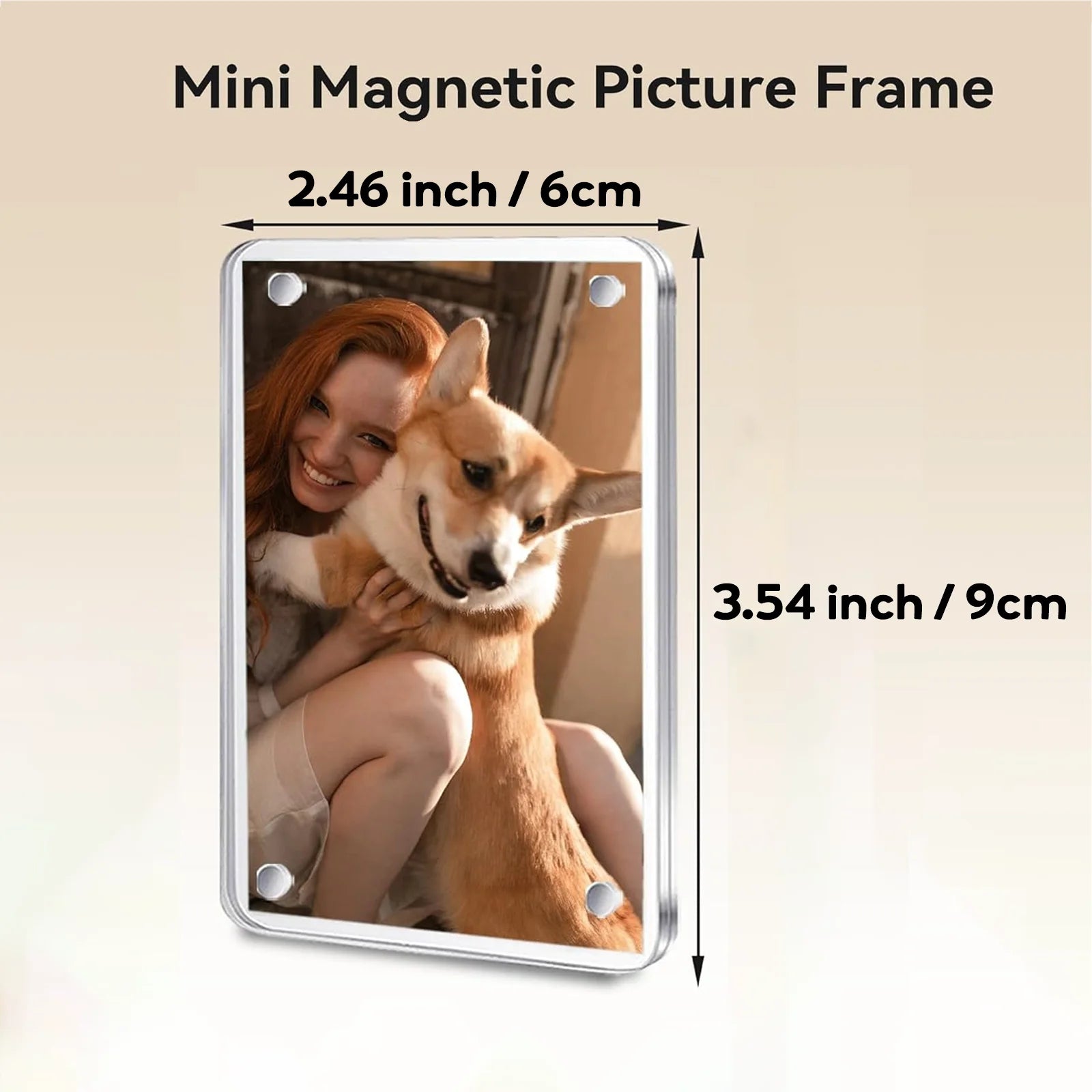 Acrylic Magnetic Fridge Photo Frame