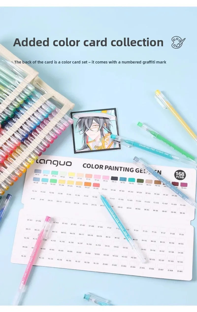 198/6 PCS Morandi Gel Pen Set