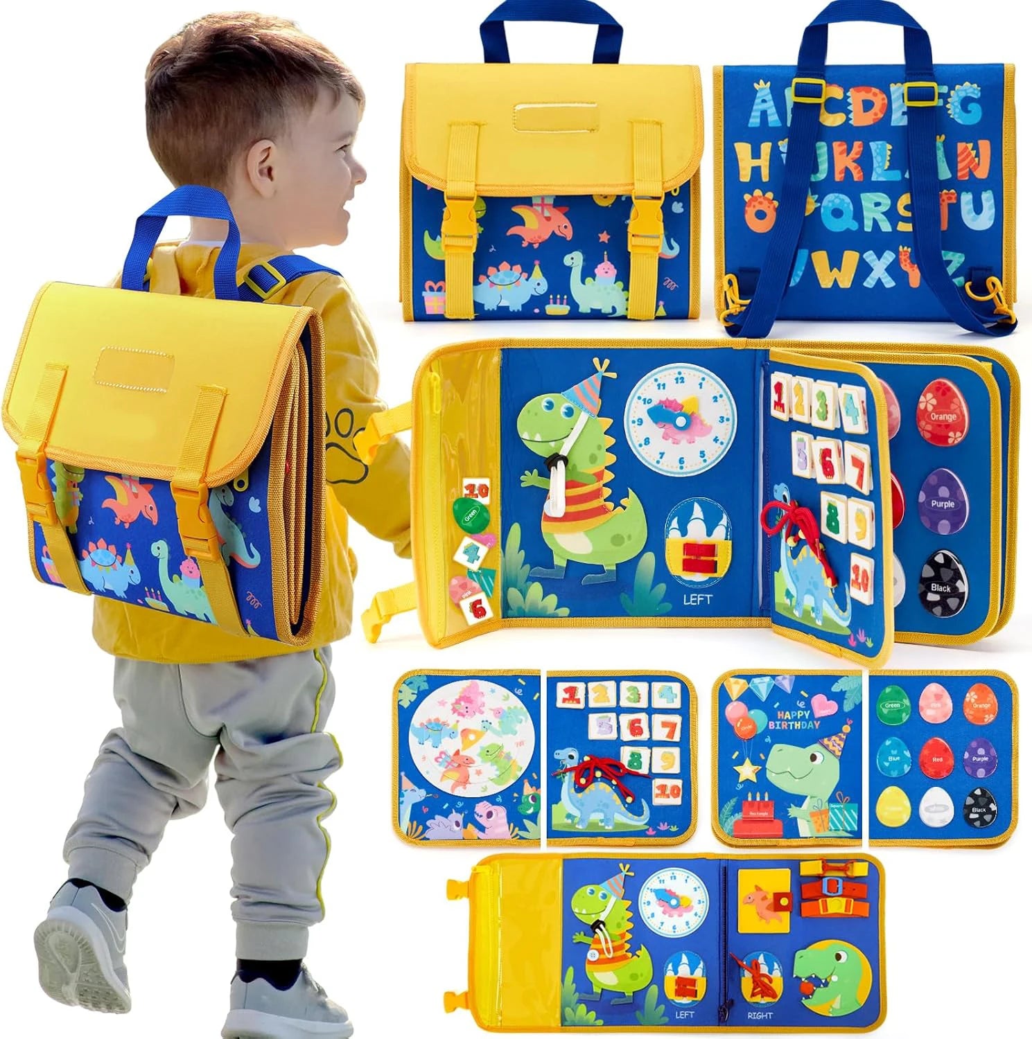 18-in-1 Montessori Busy Board for Toddlers