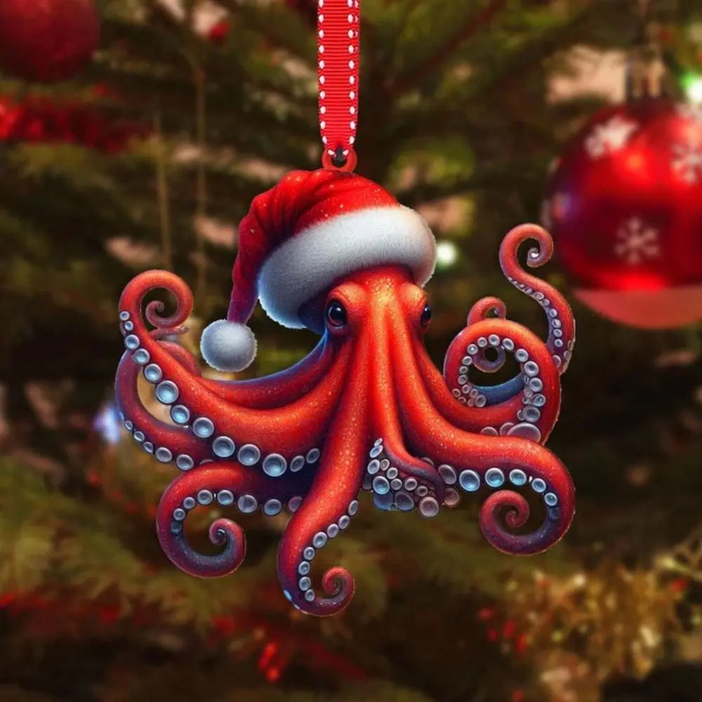 2D Christmas Animal Tree Pendants