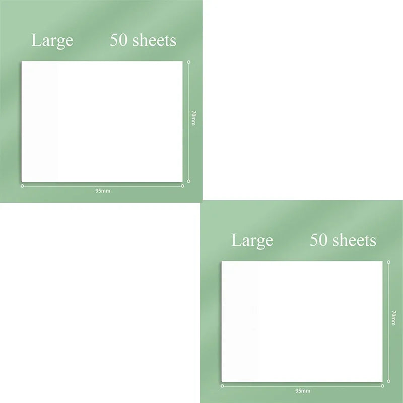 50sheets Transparent Posted it Sticky Note Pads Notepads Posits Papeleria Journal School Stationery office Supplies