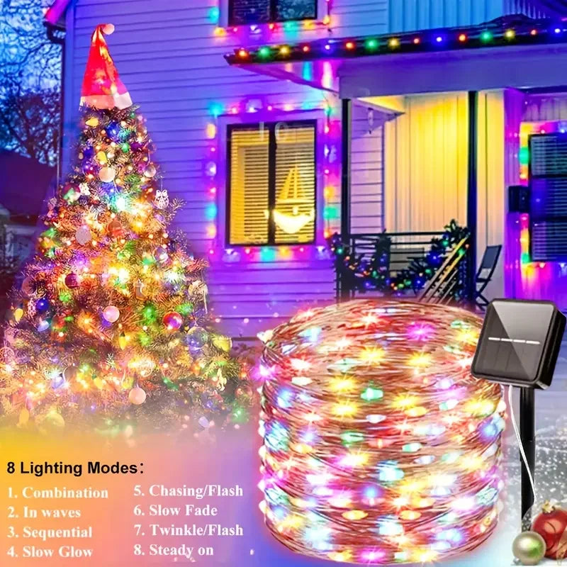 Outdoor Solar LED Fairy String Lights