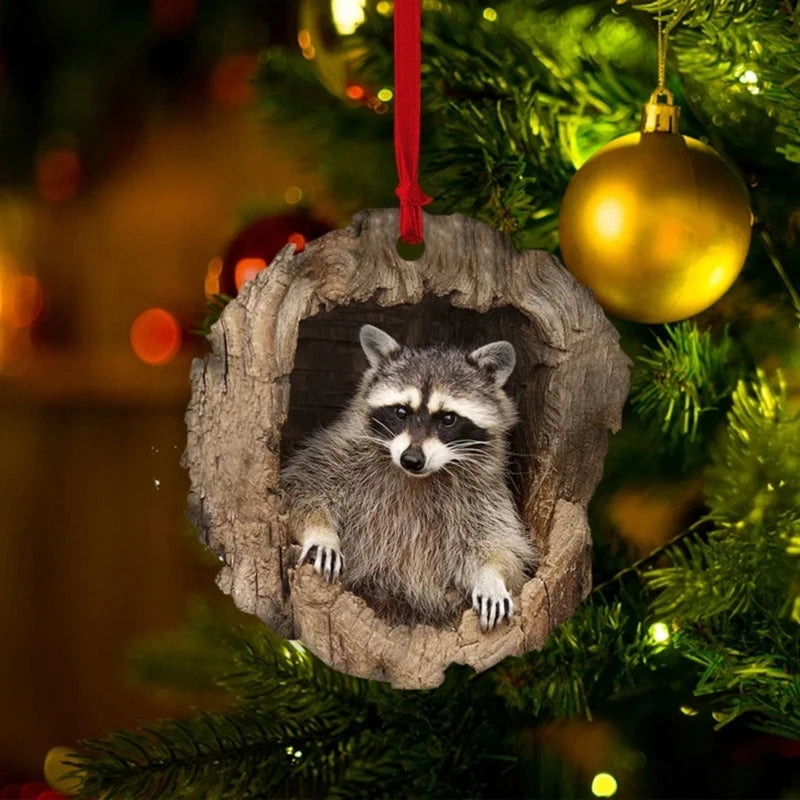 Acrylic Owl Christmas Tree Ornament