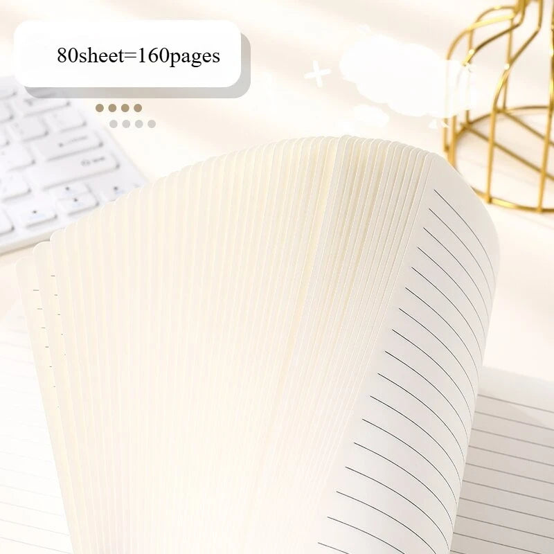 A5 Spiral 160 Pages Thick Lined Paper