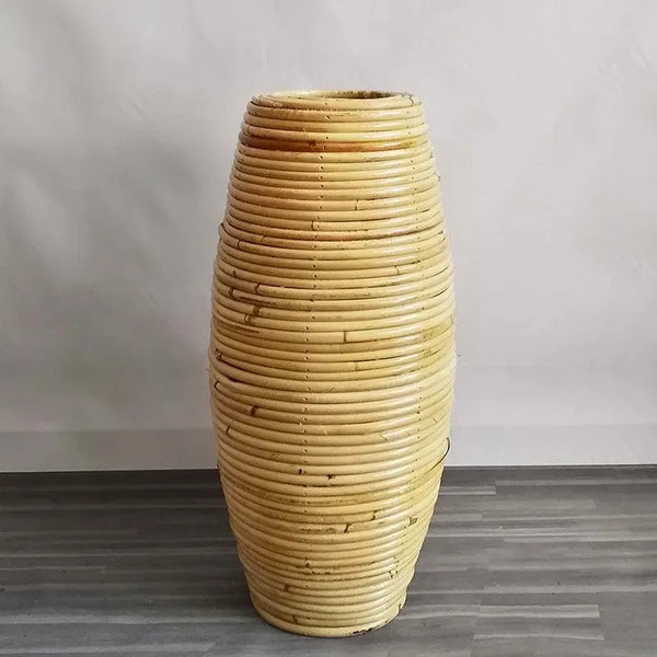 Handwoven Rattan Vase