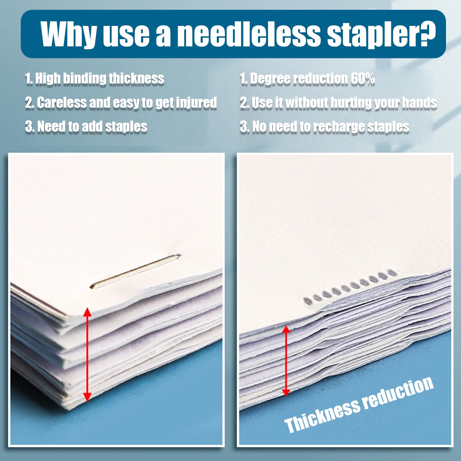 Staple less Paper Stapler