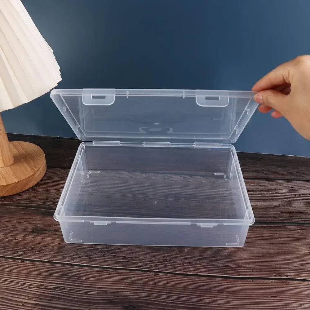 Transparent A4 File Storage Box