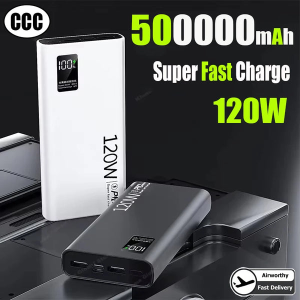 500000mAh 120W Fast Charging Power Bank