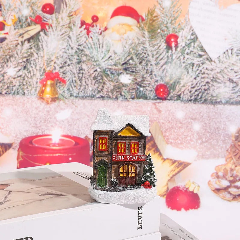 Christmas LED Glowing House Ornament