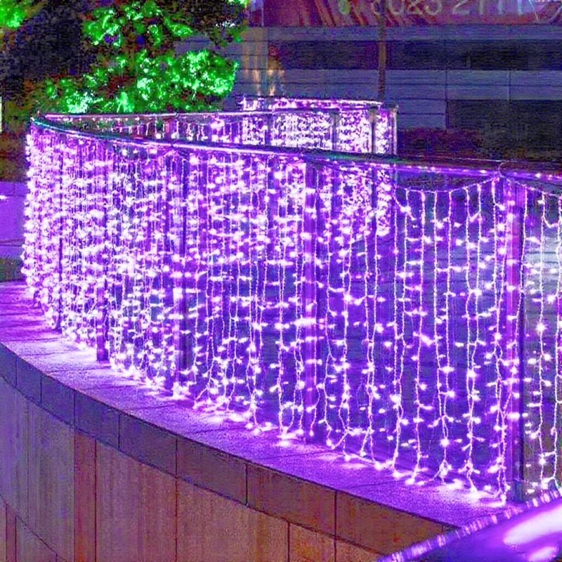 LED Icicle Christmas String Lights