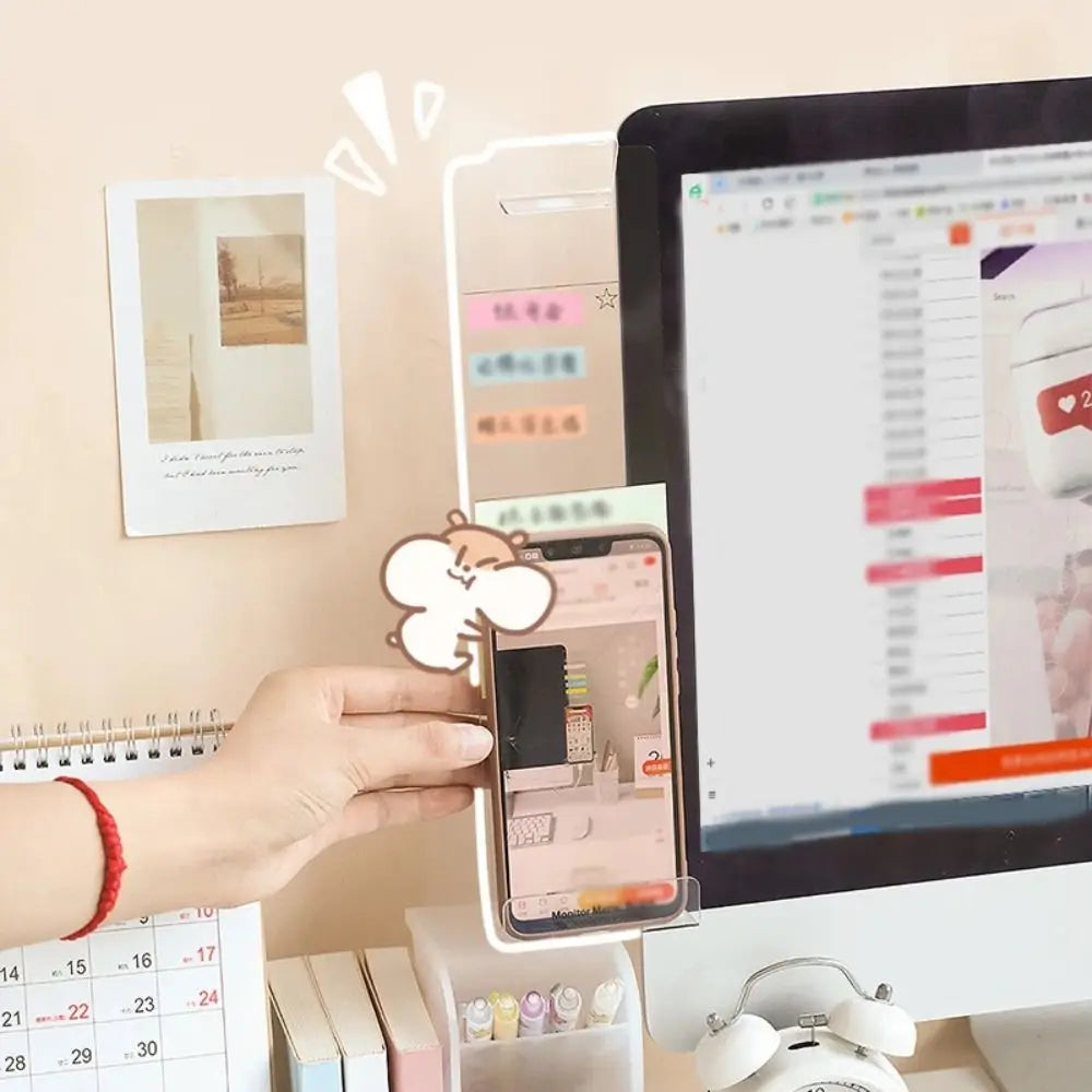 Transparent Monitor Memo Board