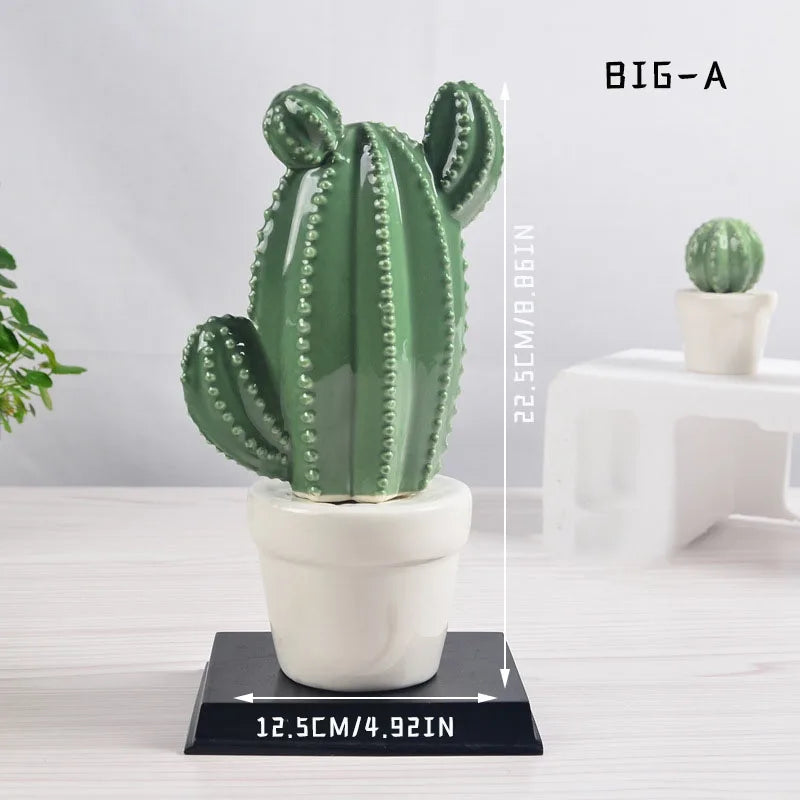 Ceramic Cactus Multi-Potted Decor
