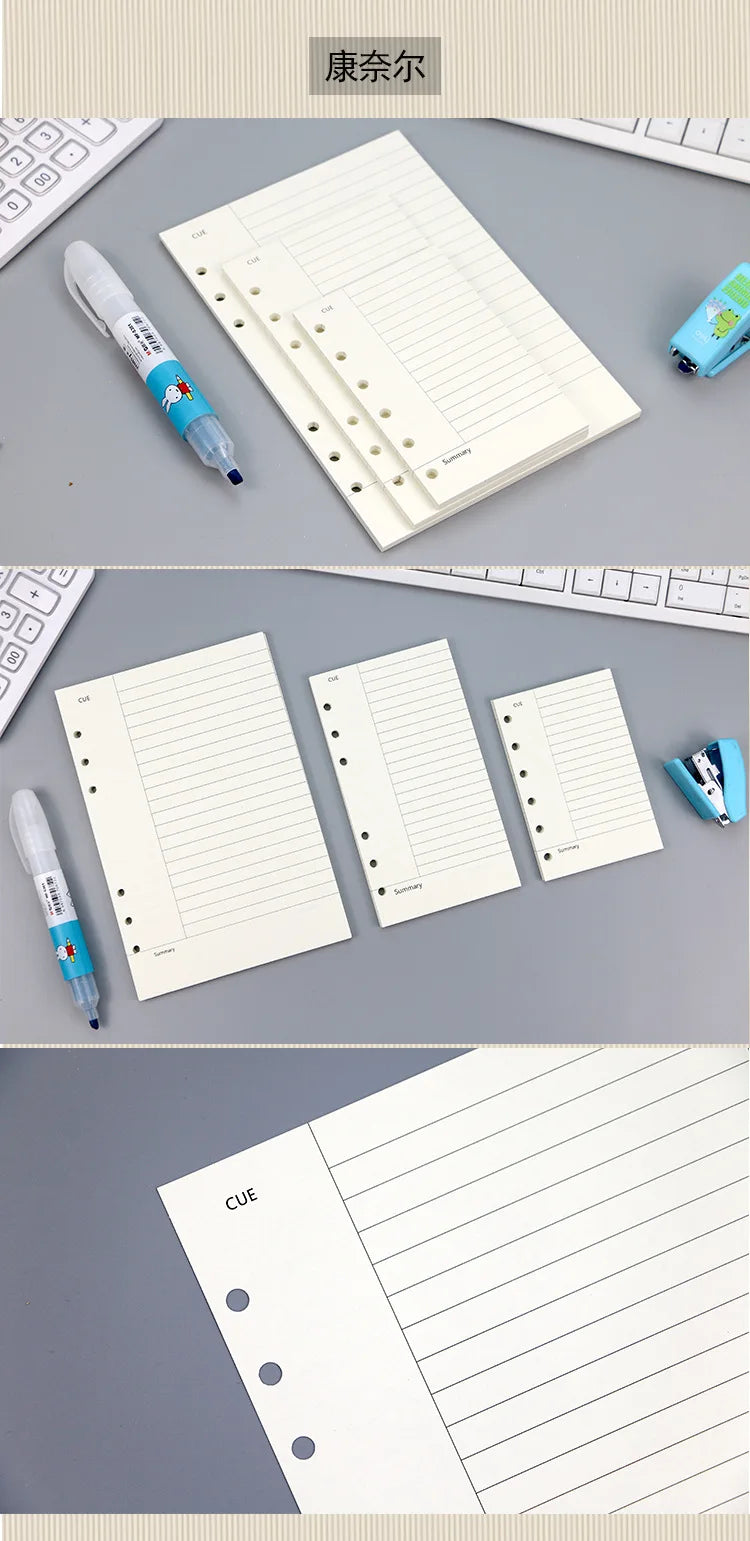Loose Leaf Notebook Refill Paper Set