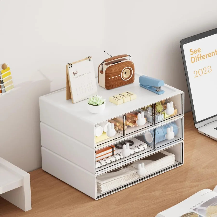 Desk Organizer with 6 Drawers