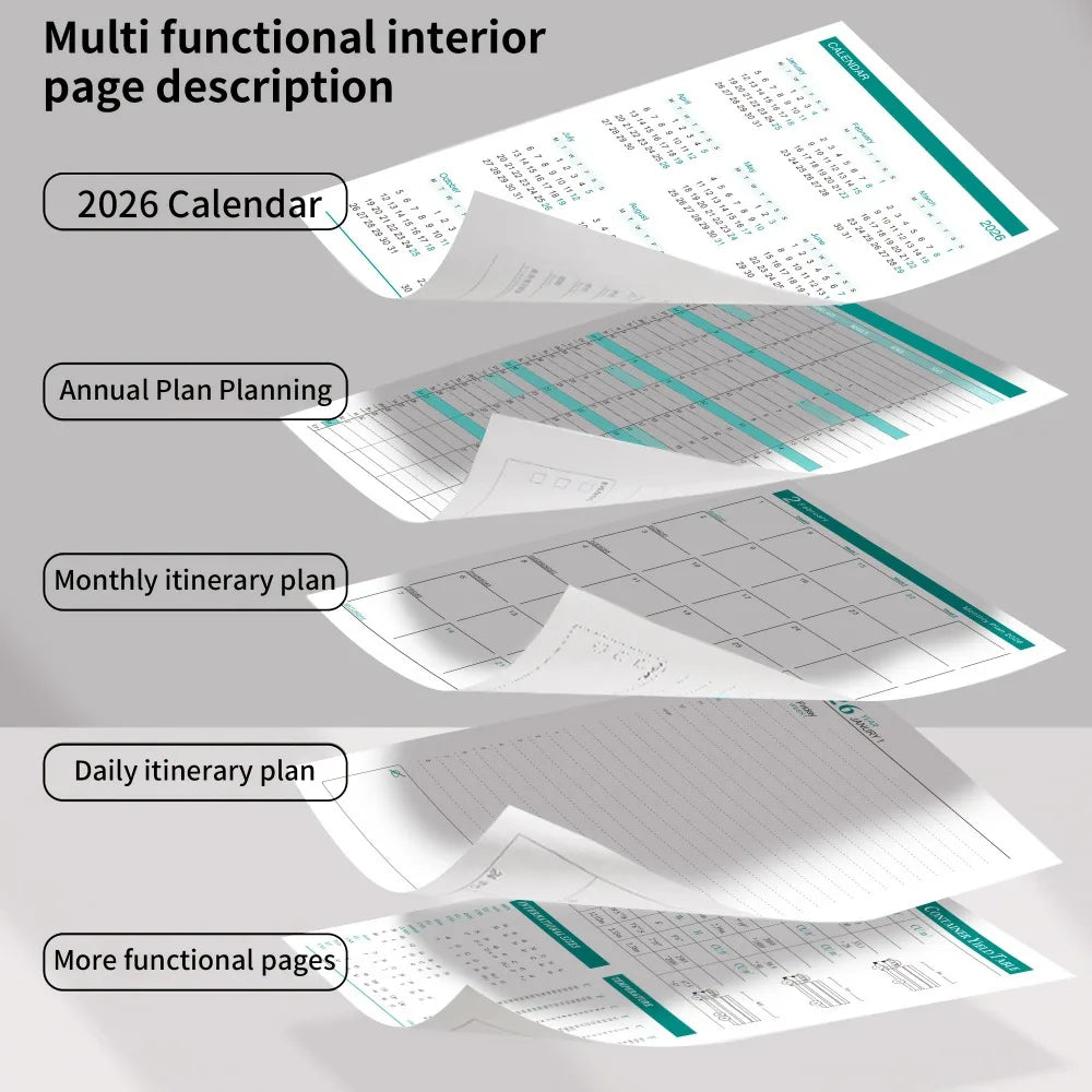 2026 Self-Discipline Planner Book