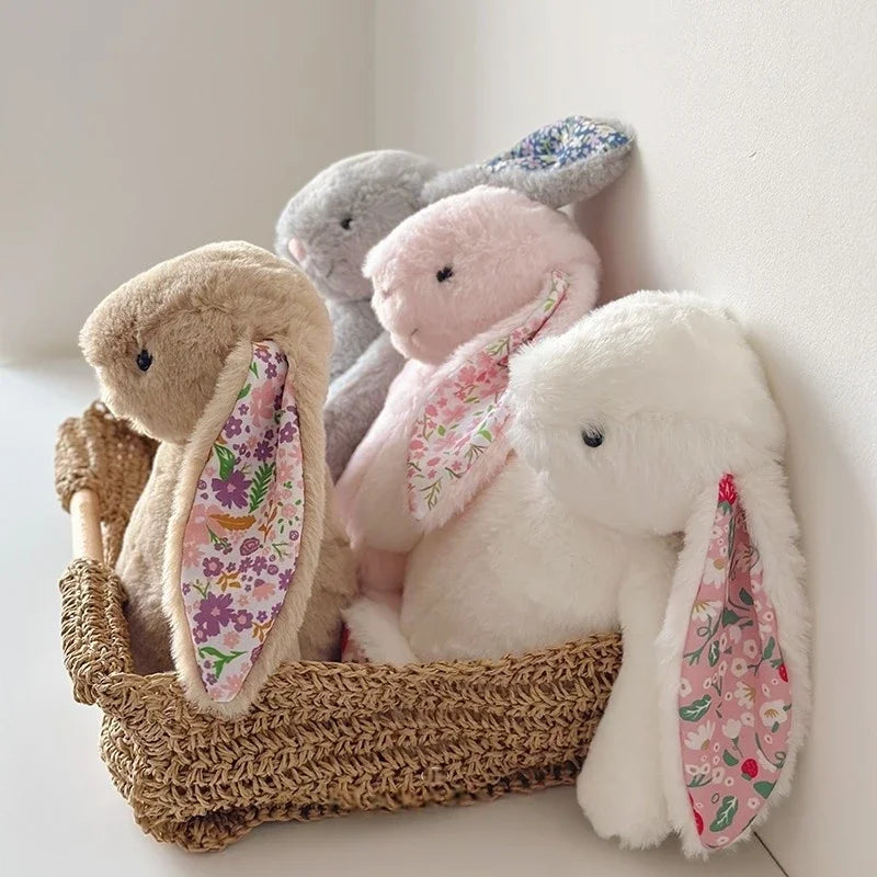 Cartoon Floral Bunny Plush Toy