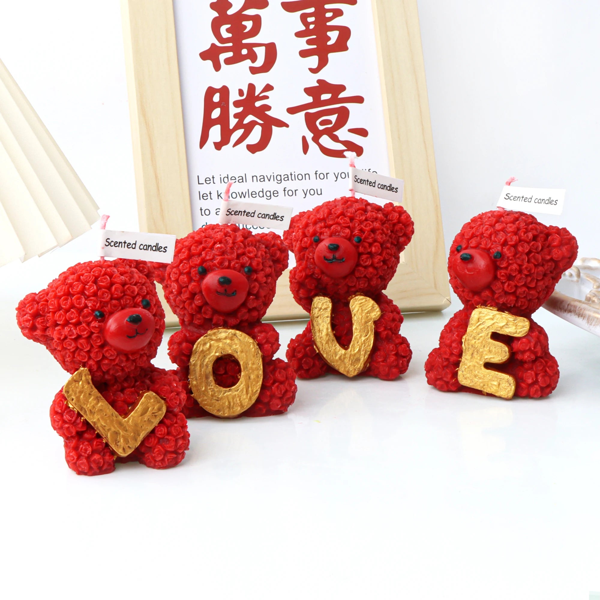 3D LOVE Teddy Bear Scented Candle