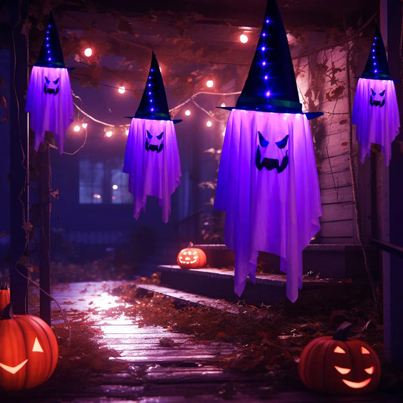 LED Flying Witch Hat Lights