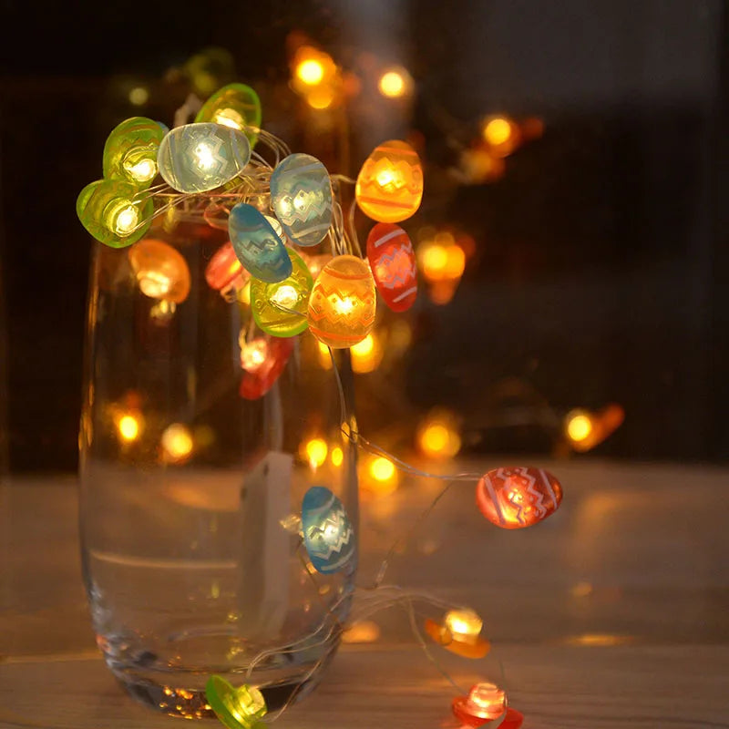 Easter Rabbit & Chick LED String Lights