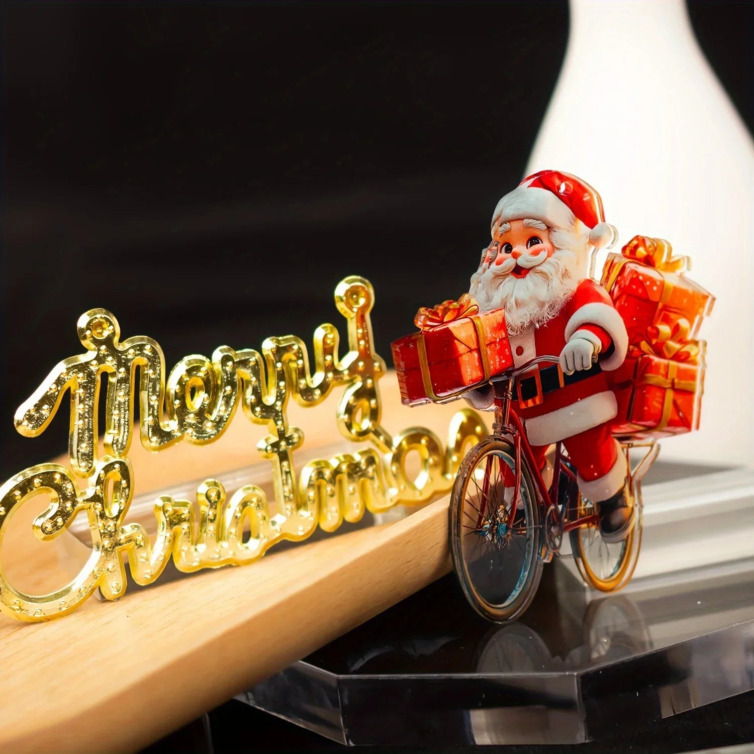 2D Santa Claus Christmas Ornament