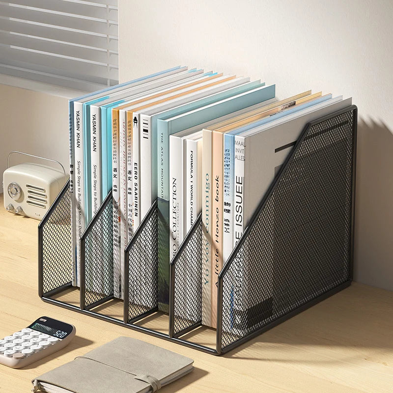Metal File Rack Desktop Organizer