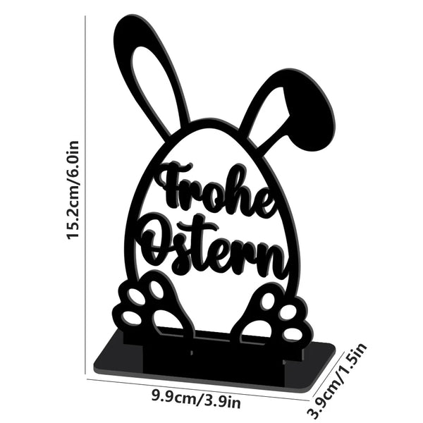 Solar Bunny Garden Statue with LED Light
