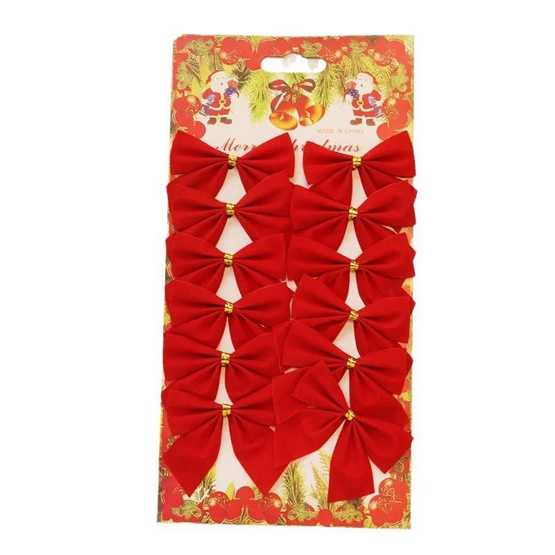 12pcs Mini Christmas Bows