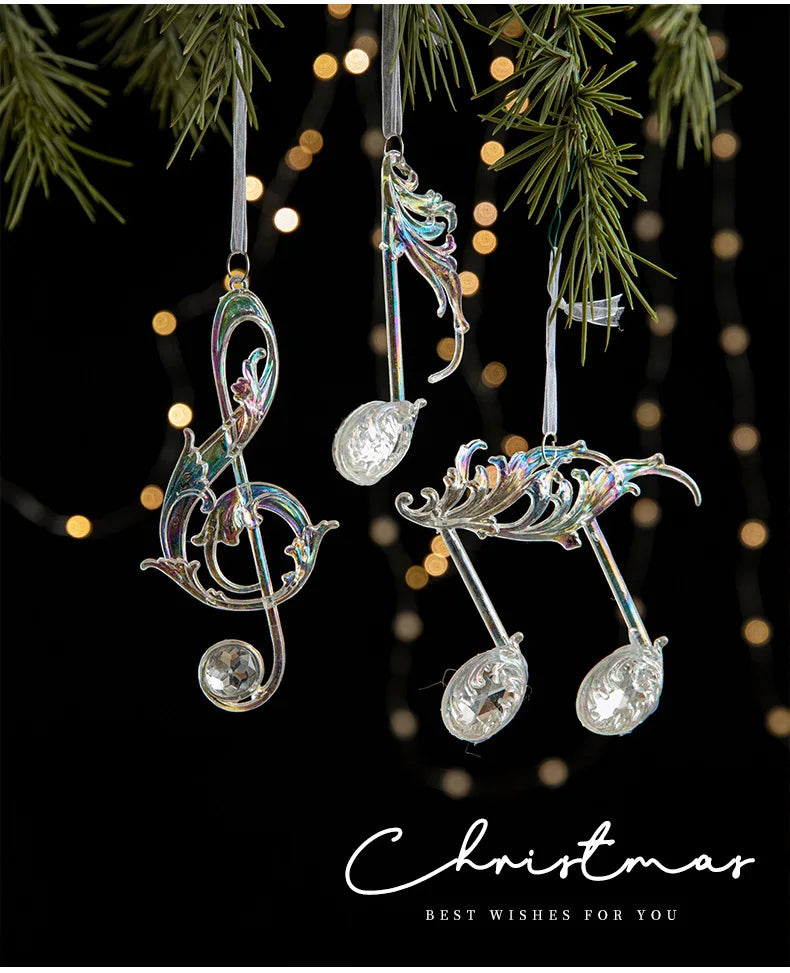 Acrylic Snowflake & Reindeer Christmas Pendant