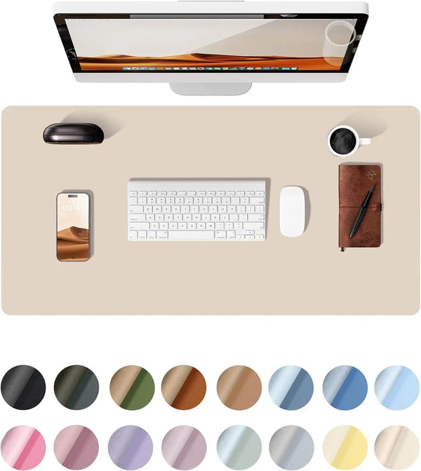 Large PU Leather Desk Pad Protector