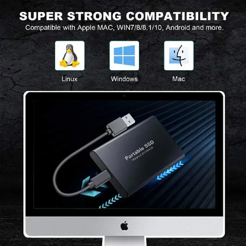 Portable Waterproof USB 3.1 External Hard Drive