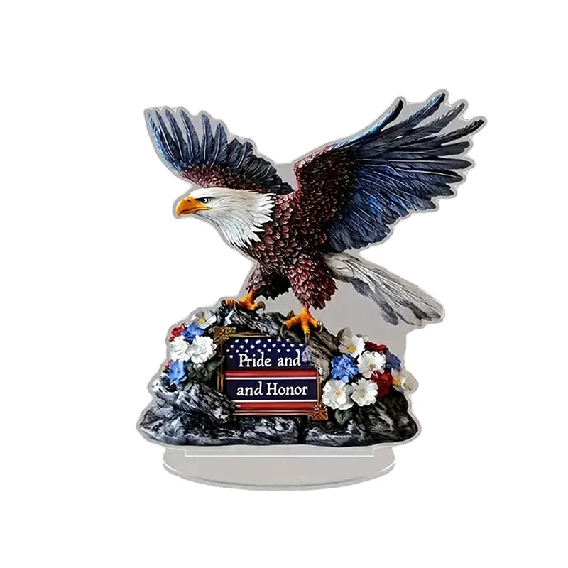 4th of July Eagle Gnome Figurine