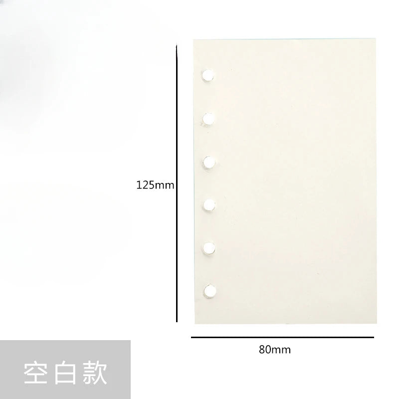 A7 Loose Leaf Refill Paper – 6-Hole Binder Pages for Planners & Journals