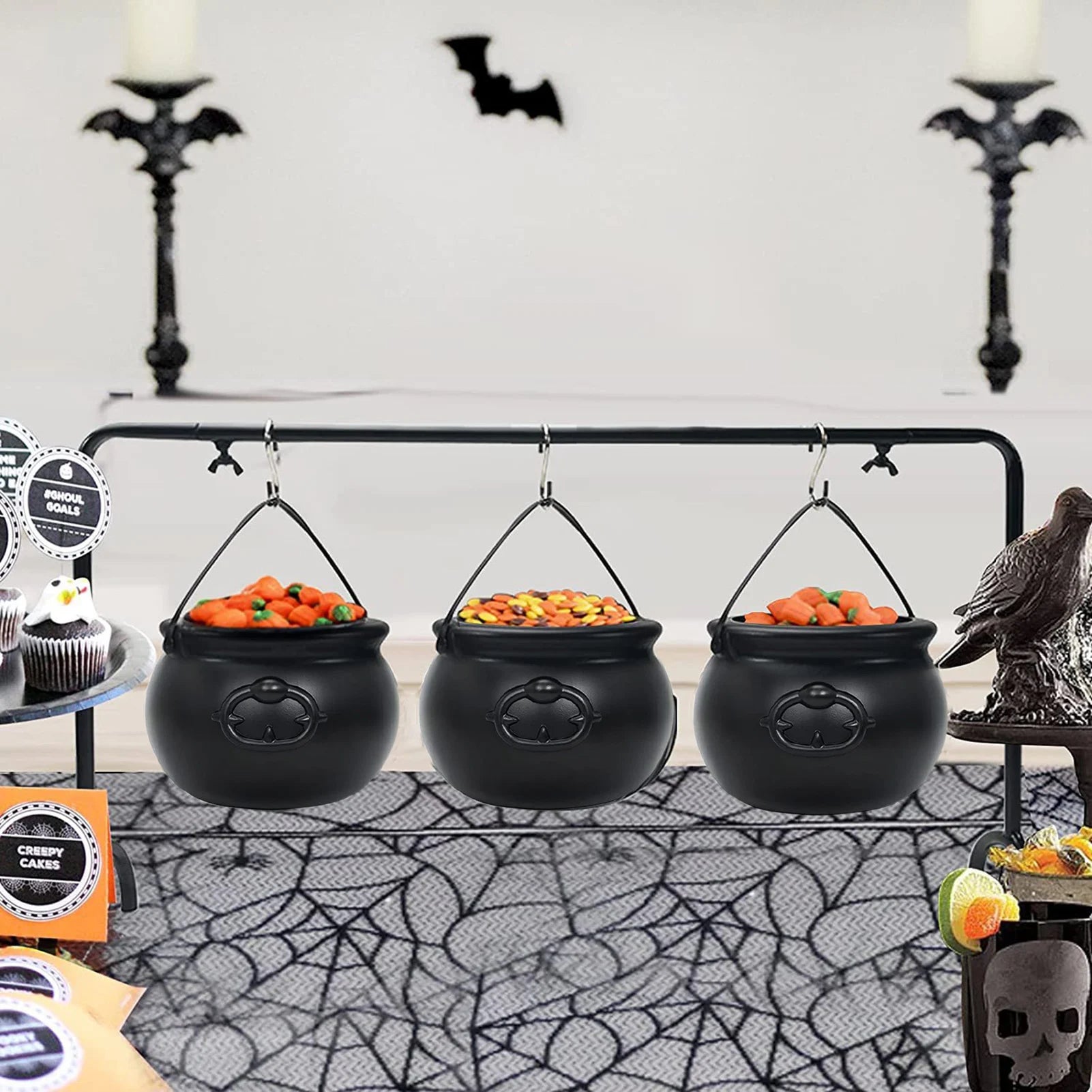 Halloween Candy Cauldron Bowl
