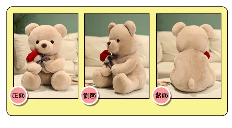 Teddy Bear with Roses Plush Toy