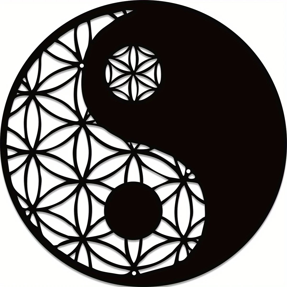 Black Metal Yin Yang Wall Art – Zen Home Décor