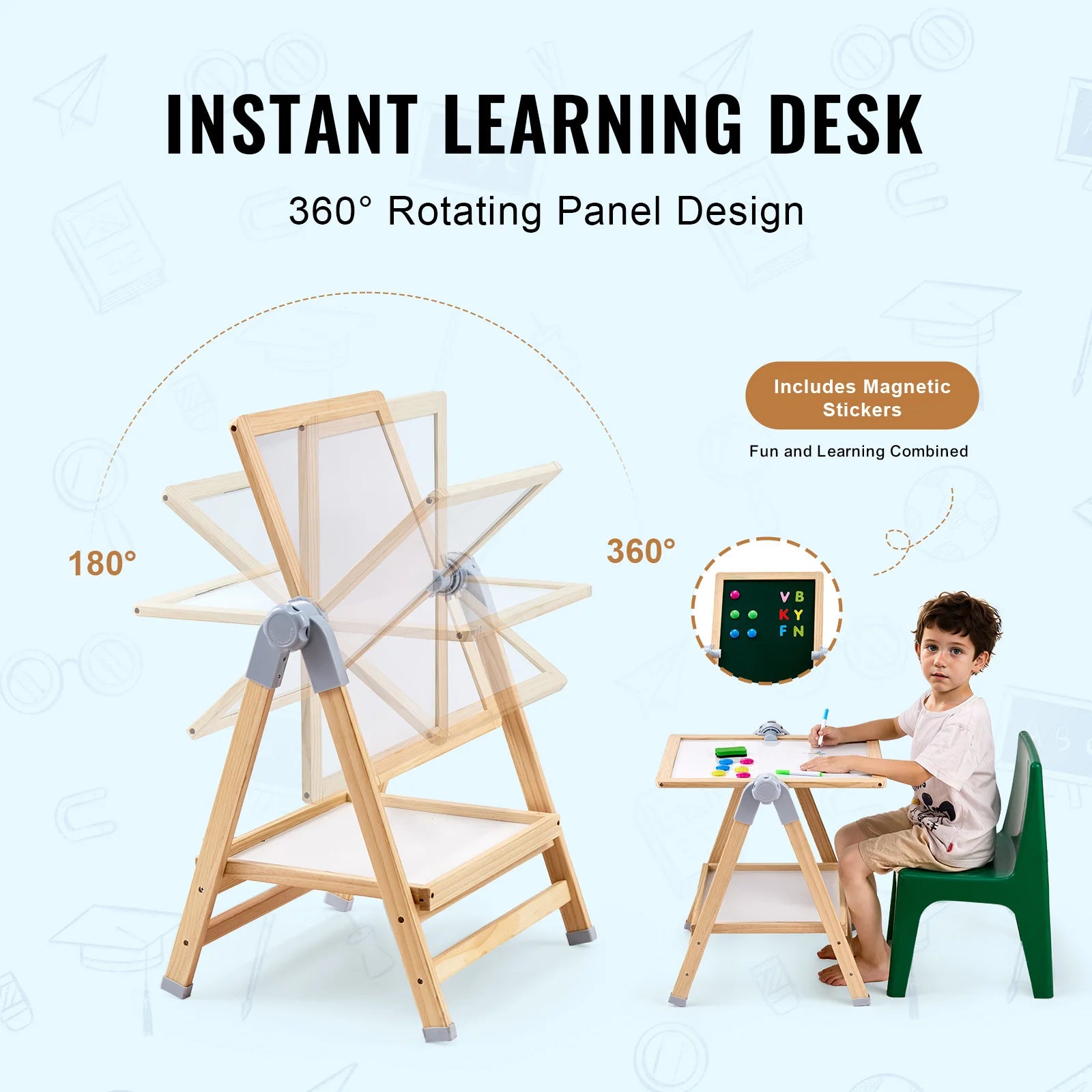 Standing Magnetic Drawing Board Art Easel