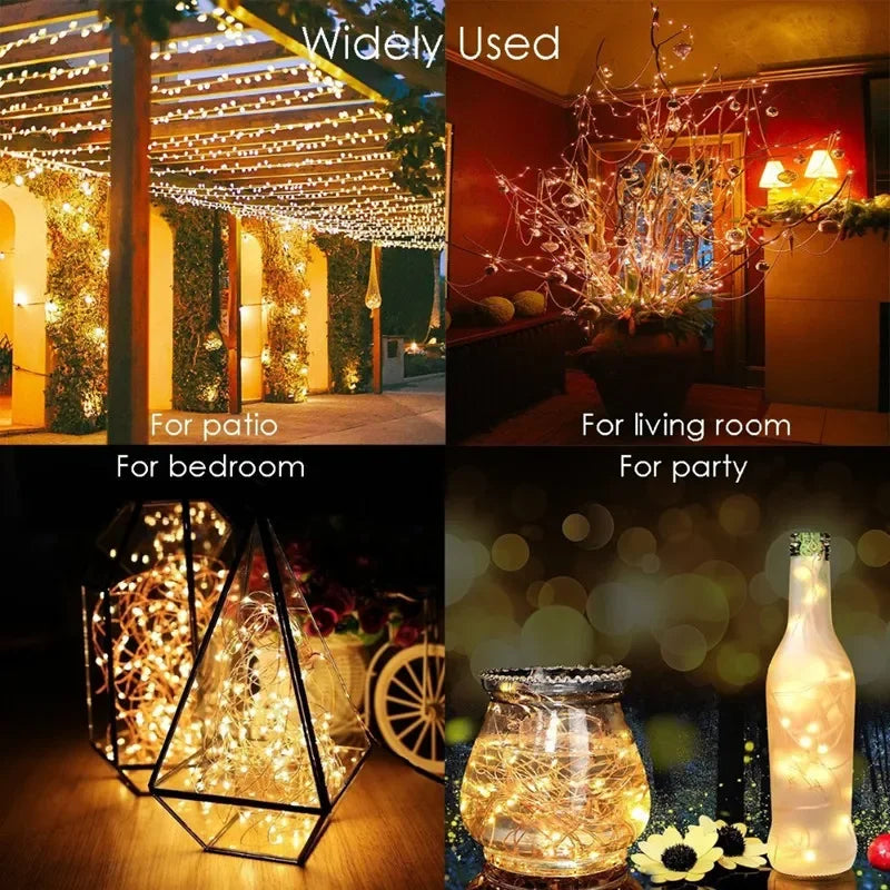 Outdoor Solar LED Fairy String Lights