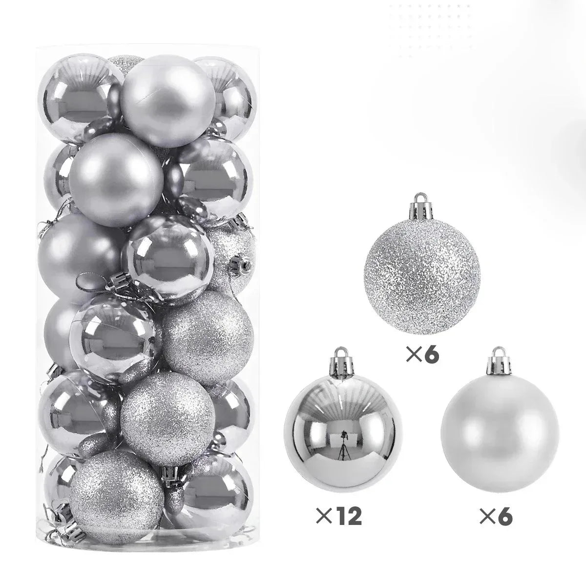 24PCS Christmas Tree Ball Ornaments