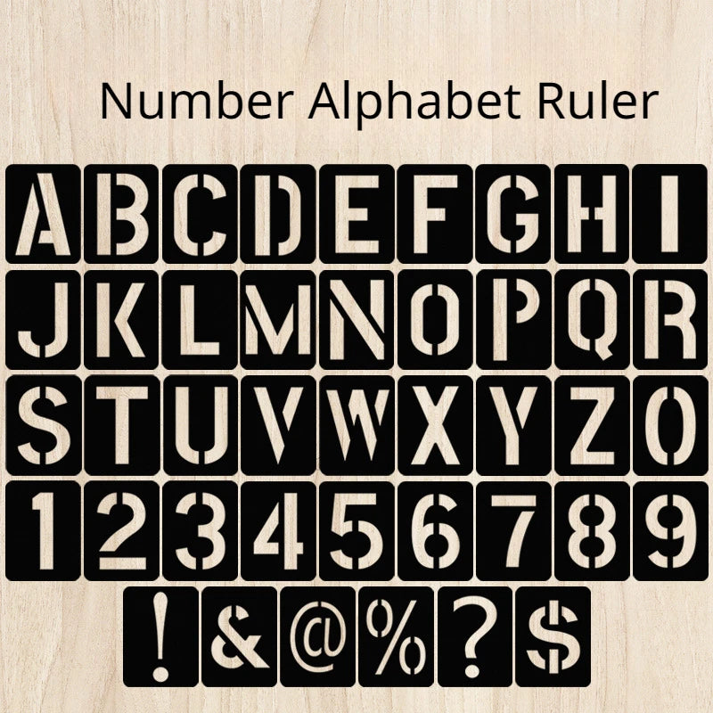 Alphabet & Number Stencil Set
