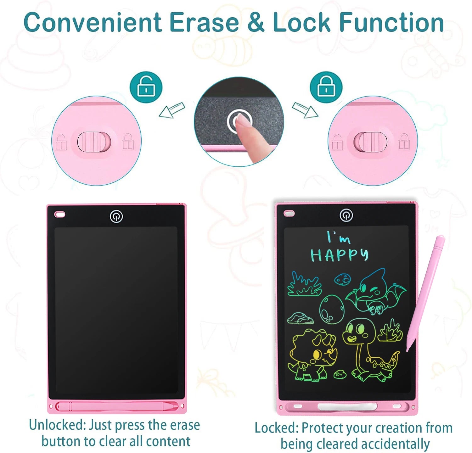 8.5-Inch LCD Writing Tablet Age 3 to 8