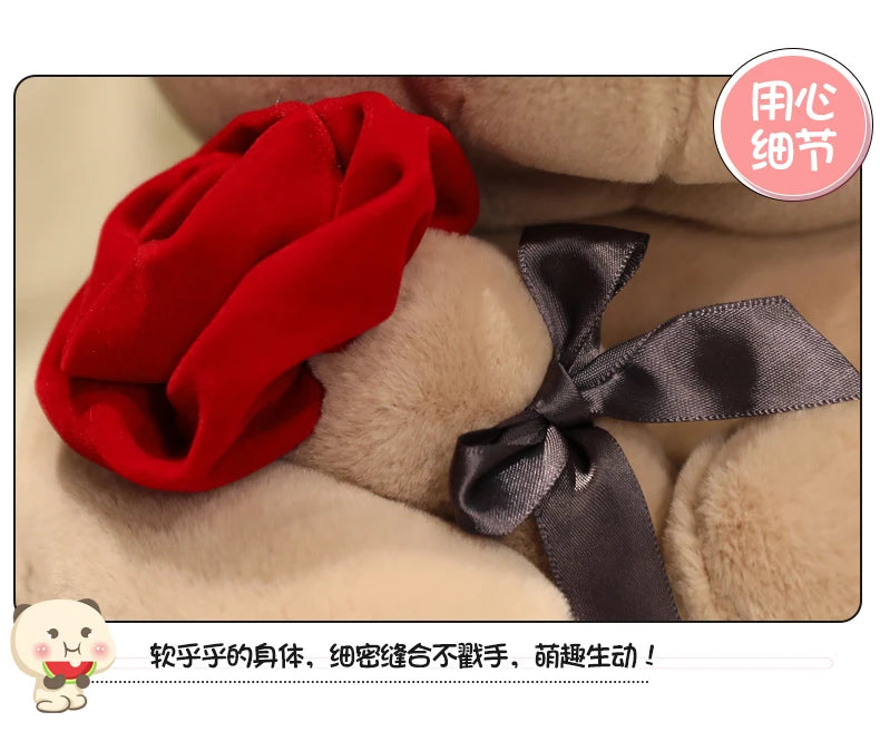 Teddy Bear with Roses Plush Toy