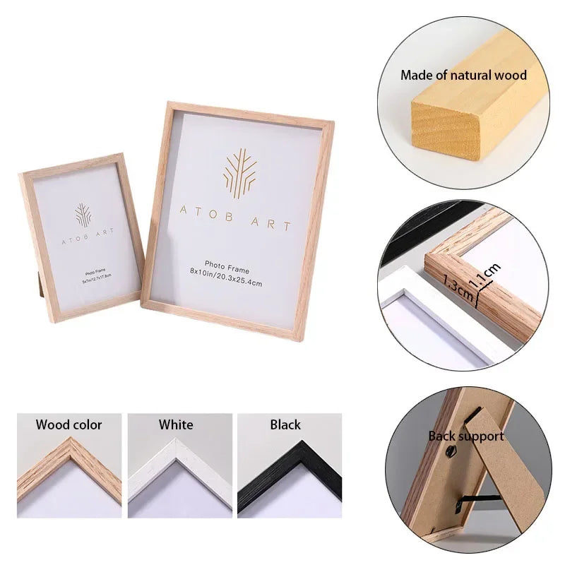 Natural Wooden Photo Frame